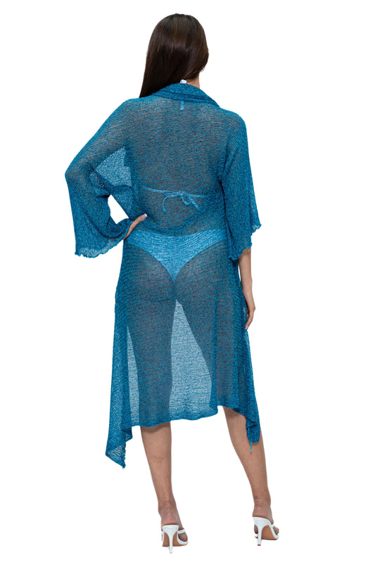 CH-705 full-sleeve beach cover-up