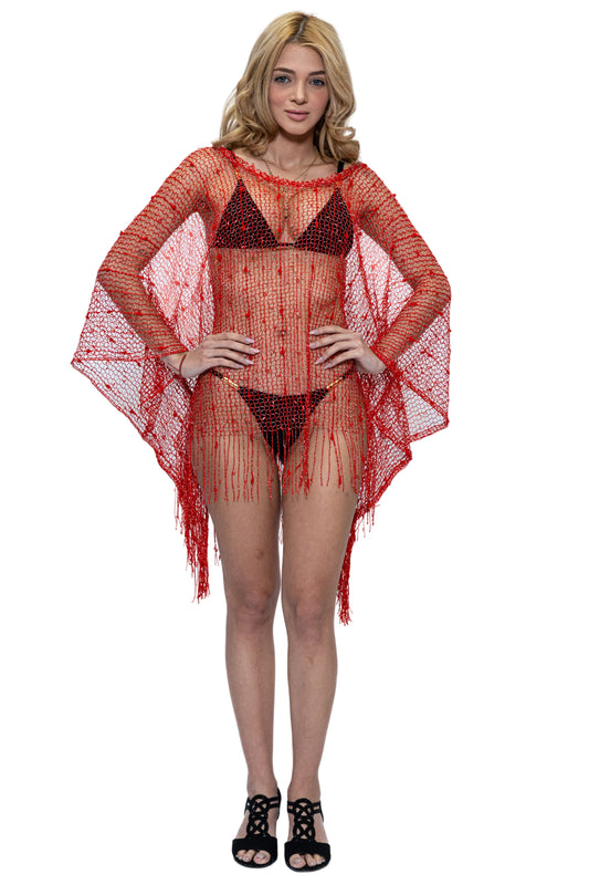 CHT-4017 sequin cover-up